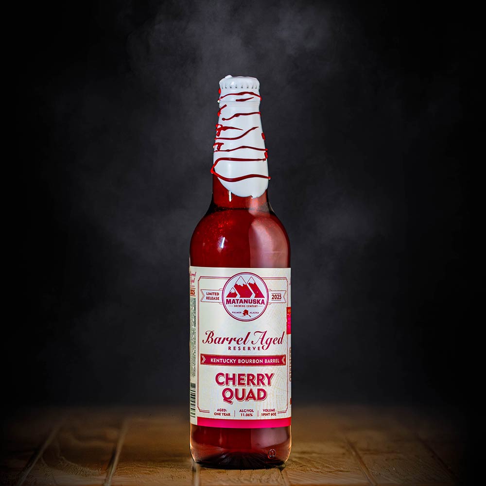 LIMITED RELEASE - 2025 BELGIAN STYTLE CHERRY QUAD Matanuska Brewery, Palmer, Alaska, Bold, Wild, Beer